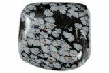 Large Tumbled Snowflake Obsidian - 1 1/2" Size - Photo 2